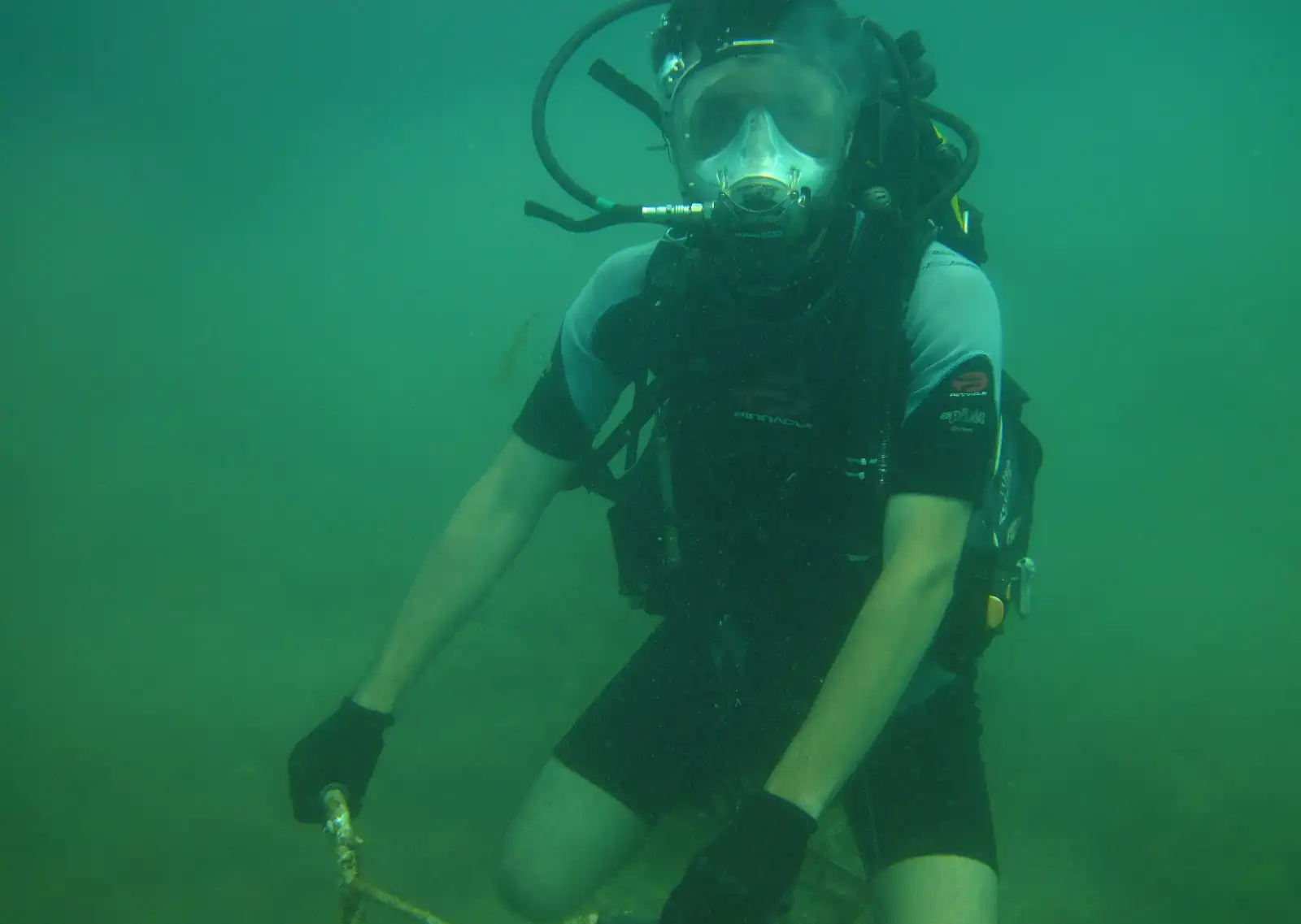 Underwater biking